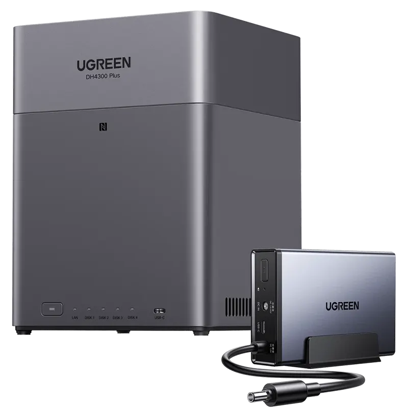 UGREEN  DH4300 Plus 4-Bay Desktop NAS, Support Capacity up to 128TB (Diskless) Mascom International.webp